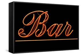 Neon Bar Sign-Mr Doomits-Framed Stretched Canvas