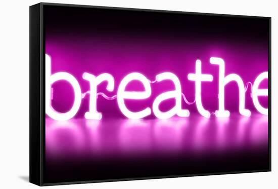 Neon Breathe PB-Hailey Carr-Framed Stretched Canvas