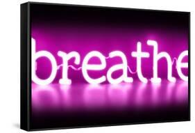 Neon Breathe PB-Hailey Carr-Framed Stretched Canvas