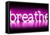 Neon Breathe PB-Hailey Carr-Framed Stretched Canvas