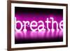 Neon Breathe PB-Hailey Carr-Framed Art Print