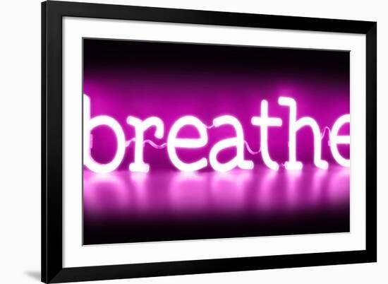 Neon Breathe PB-Hailey Carr-Framed Art Print
