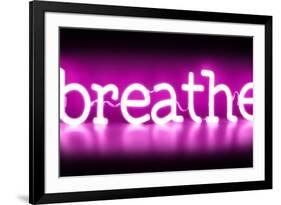 Neon Breathe PB-Hailey Carr-Framed Art Print