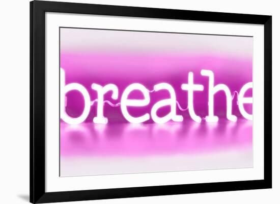 Neon Breathe PW-Hailey Carr-Framed Art Print