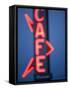 Neon Cafe Sign at Dusk, Arco, Idaho, Usa-Paul Souders-Framed Stretched Canvas