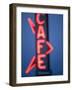 Neon Cafe Sign at Dusk, Arco, Idaho, Usa-Paul Souders-Framed Photographic Print