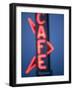 Neon Cafe Sign at Dusk, Arco, Idaho, Usa-Paul Souders-Framed Photographic Print