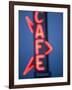 Neon Cafe Sign at Dusk, Arco, Idaho, Usa-Paul Souders-Framed Photographic Print