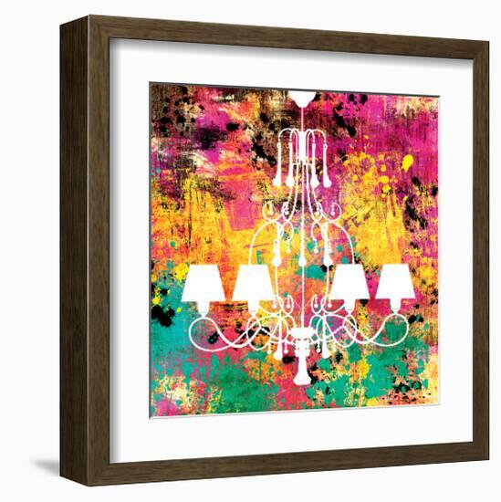 Neon Chandelier I-Miranda York-Framed Art Print