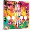 Neon Chandelier I-Miranda York-Stretched Canvas