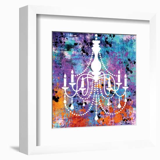 Neon Chandelier II-Miranda York-Framed Art Print