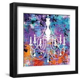 Neon Chandelier II-Miranda York-Framed Art Print