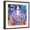 Neon Chandelier II-Miranda York-Framed Art Print