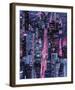 Neon City – Rush-Justin Park-Framed Giclee Print