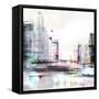 Neon City-PI Studio-Framed Stretched Canvas