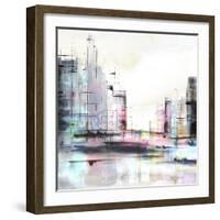 Neon City-PI Studio-Framed Art Print