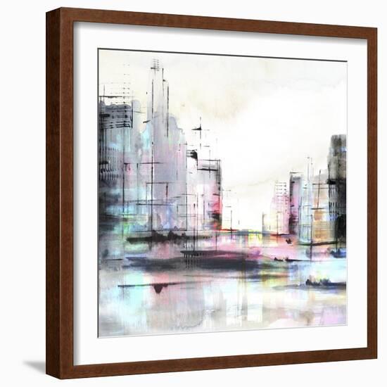 Neon City-PI Studio-Framed Art Print