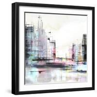 Neon City-PI Studio-Framed Art Print