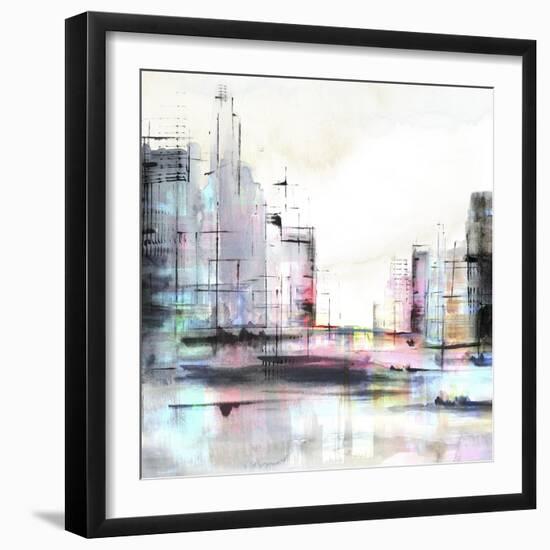 Neon City-PI Studio-Framed Art Print