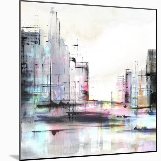 Neon City-PI Studio-Mounted Art Print