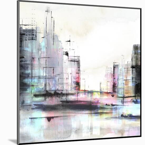 Neon City-PI Studio-Mounted Art Print