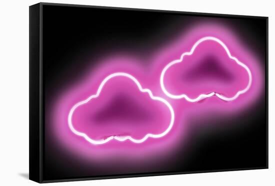 Neon Clouds PB-Hailey Carr-Framed Stretched Canvas