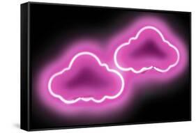 Neon Clouds PB-Hailey Carr-Framed Stretched Canvas