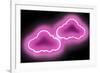 Neon Clouds PB-Hailey Carr-Framed Art Print