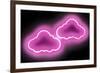 Neon Clouds PB-Hailey Carr-Framed Art Print