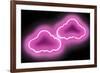 Neon Clouds PB-Hailey Carr-Framed Art Print