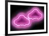 Neon Clouds PB-Hailey Carr-Framed Art Print