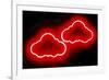 Neon Clouds RB-Hailey Carr-Framed Art Print