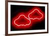 Neon Clouds RB-Hailey Carr-Framed Art Print