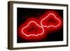Neon Clouds RB-Hailey Carr-Framed Art Print