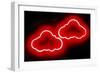 Neon Clouds RB-Hailey Carr-Framed Art Print