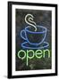 Neon coffee shop sign-Natalie Tepper-Framed Photo