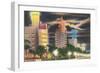 Neon, Collins Avenue, Miami Beach, Florida-null-Framed Art Print