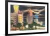 Neon, Collins Avenue, Miami Beach, Florida-null-Framed Premium Giclee Print