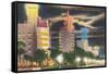 Neon, Collins Avenue, Miami Beach, Florida-null-Framed Stretched Canvas