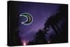 Neon Crescent Moon Above Pharmacy-Paul Souders-Stretched Canvas