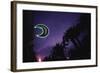 Neon Crescent Moon Above Pharmacy-Paul Souders-Framed Photographic Print