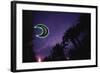 Neon Crescent Moon Above Pharmacy-Paul Souders-Framed Photographic Print