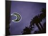 Neon Crescent Sign, Coast Town of El Jadida, Morocco-Paul Souders-Mounted Photographic Print