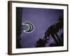 Neon Crescent Sign, Coast Town of El Jadida, Morocco-Paul Souders-Framed Photographic Print