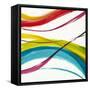 Neon Currents I-Liz Jardine-Framed Stretched Canvas