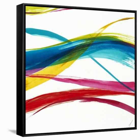 Neon Currents III-Liz Jardine-Framed Stretched Canvas