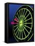 Neon Darts and Dartboard-null-Framed Stretched Canvas