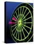 Neon Darts and Dartboard-null-Stretched Canvas