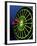 Neon Darts and Dartboard-null-Framed Photographic Print