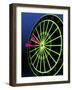 Neon Darts and Dartboard-null-Framed Photographic Print